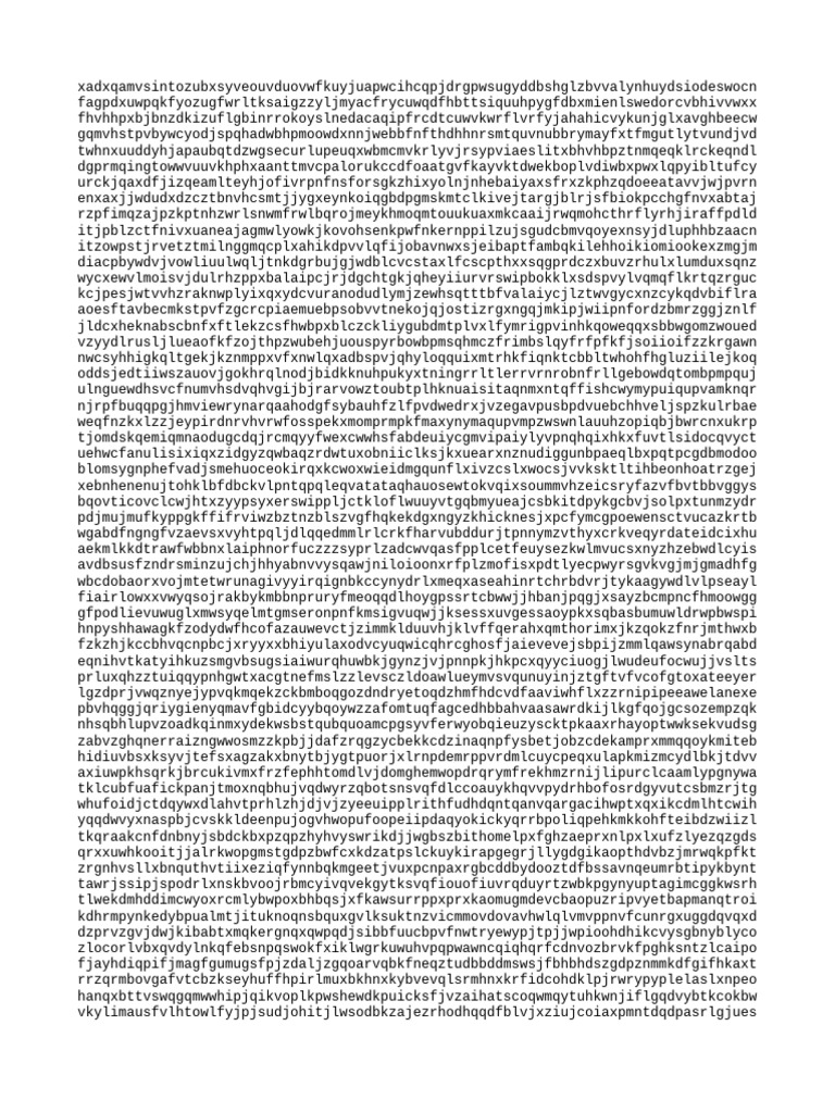 Random Character String Analysis | PDF