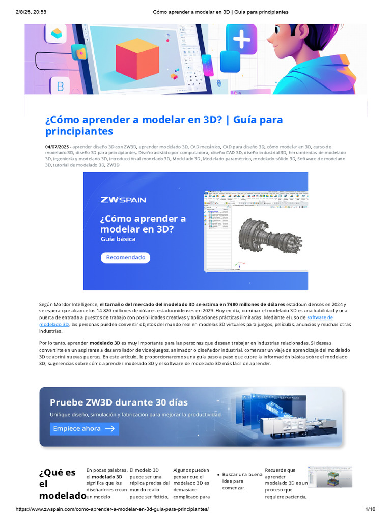 Cómo Aprender A Modelar en 3D - Guía para Principiantes | PDF ...