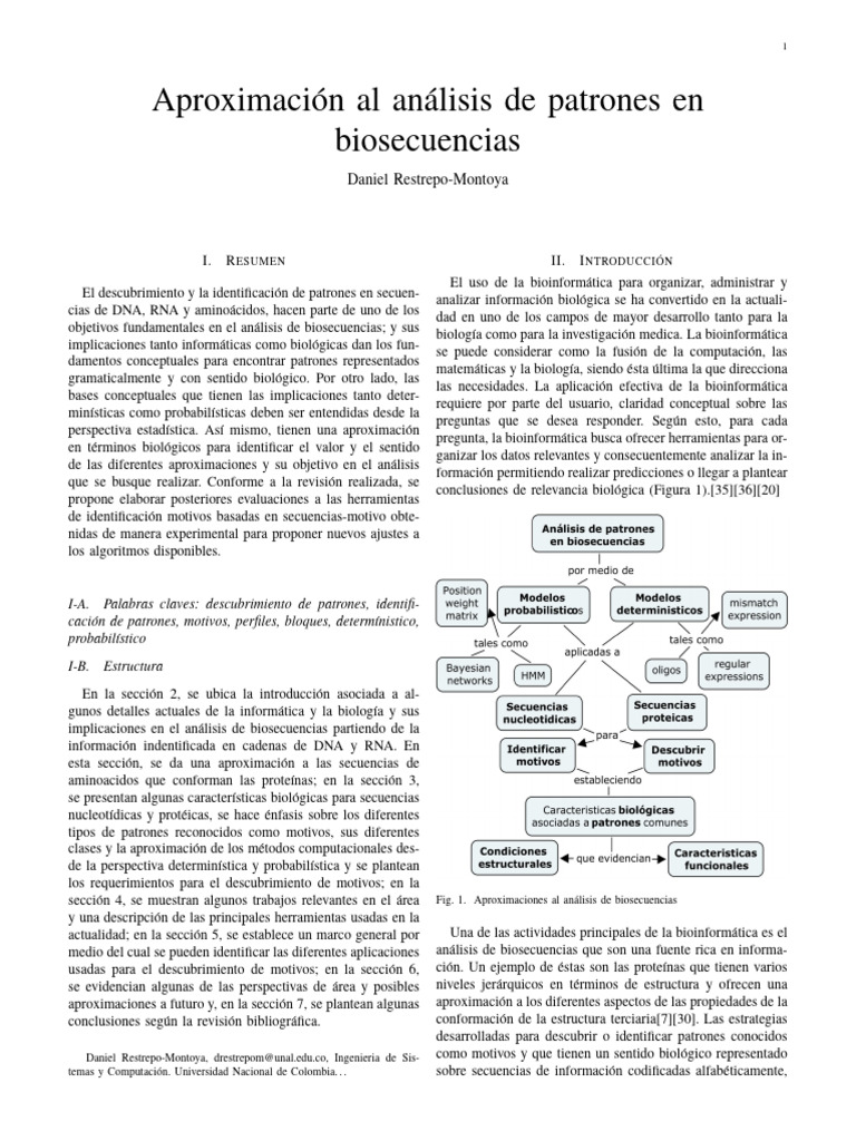 Análisis de Patrones en Biosecuencias | PDF | Codigo genetico | Proteínas