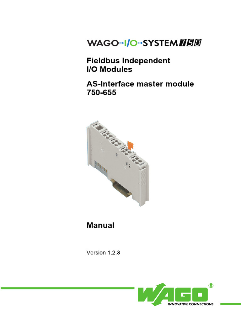 WAGO 750-655 AS-Interface Module Manual | PDF | Electrostatic Discharge ...