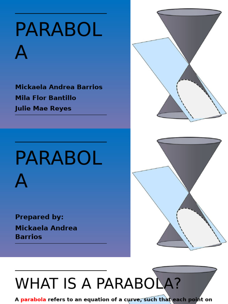 Understanding Parabolas: Key Concepts | PDF | Geometry | Manifold