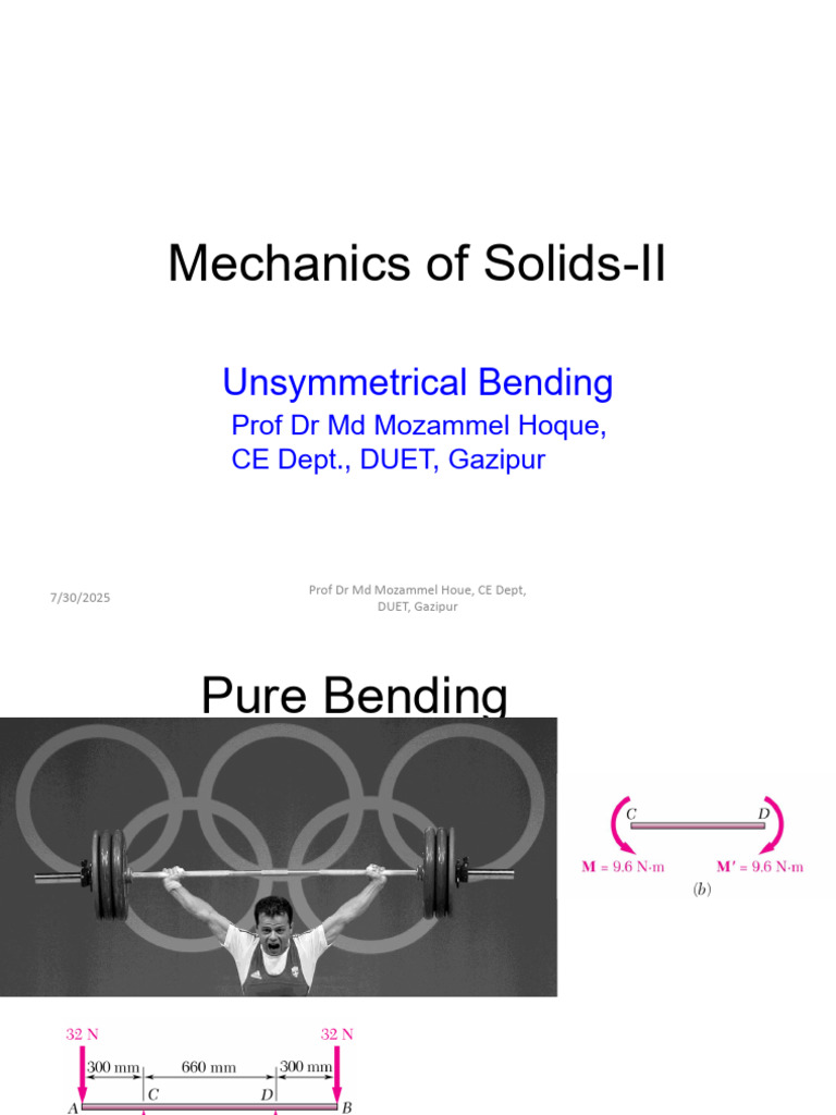 Skew Bending | PDF | Bending | Physical Sciences