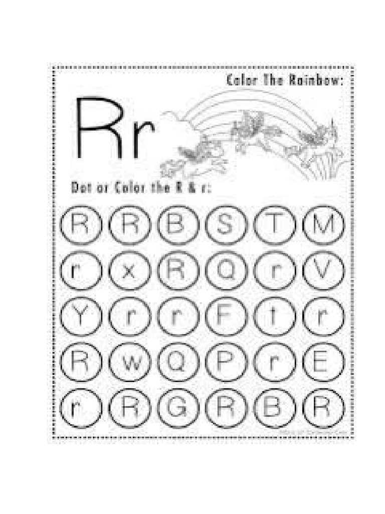 Letter R Worksheet | PDF