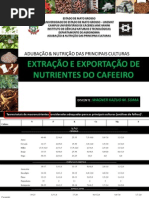 EXTRAÇÃO E EXPORTAÇÃO DE NUTRIENTES DO CAFEEIRO