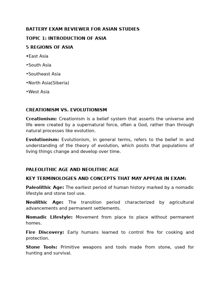 Asian Studies Battery Exam Reviewer | PDF | British Empire | Moksha