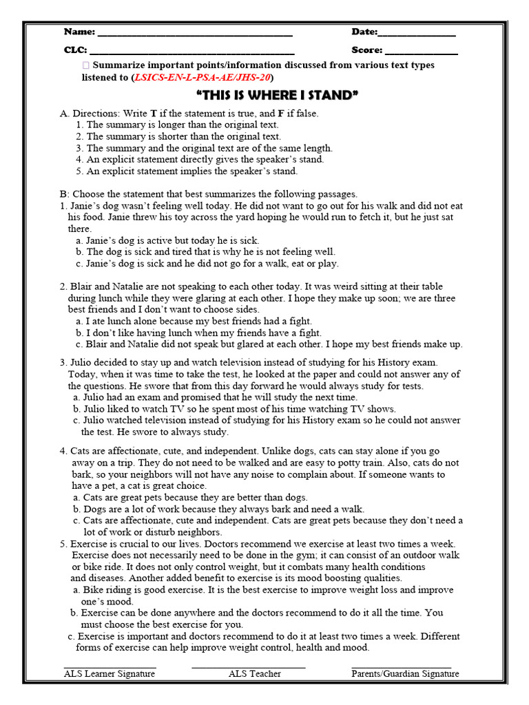 JHS Worksheets-LS1-6 Set1 250717 142308 | PDF | Moon | Eclipse