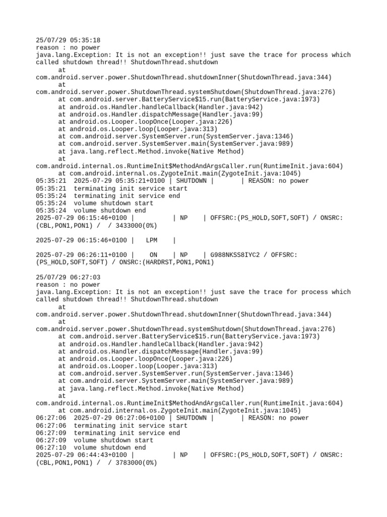 Android Shutdown Log Analysis | PDF | Embedded Linux Distributions ...