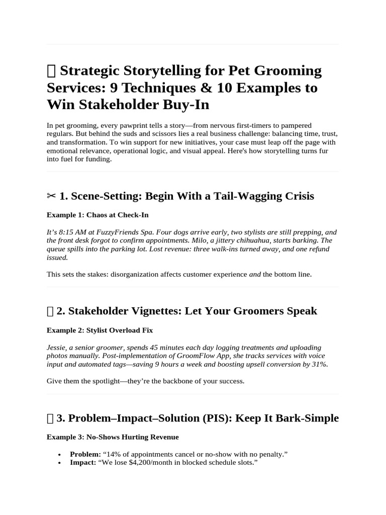 Mobile Pet Grooming Business Brand Storytelling Tips