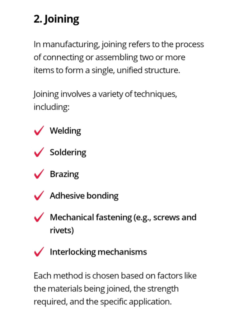 Joining Proceses | PDF