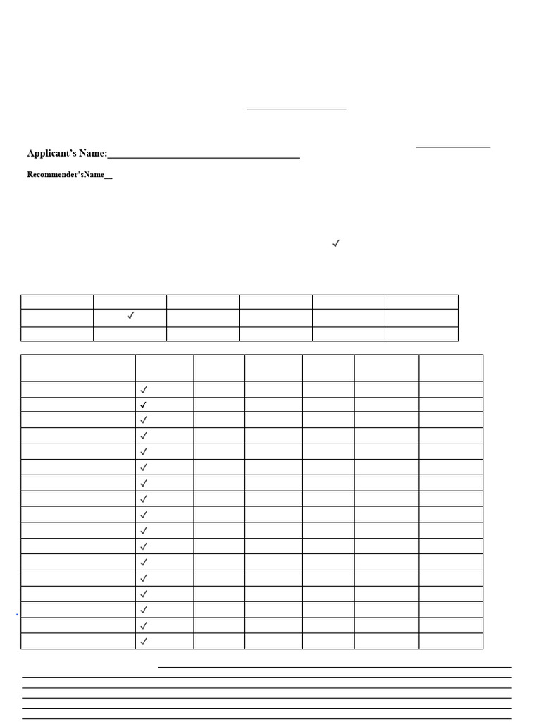 Letter of Recommendation Template | PDF | Cognition