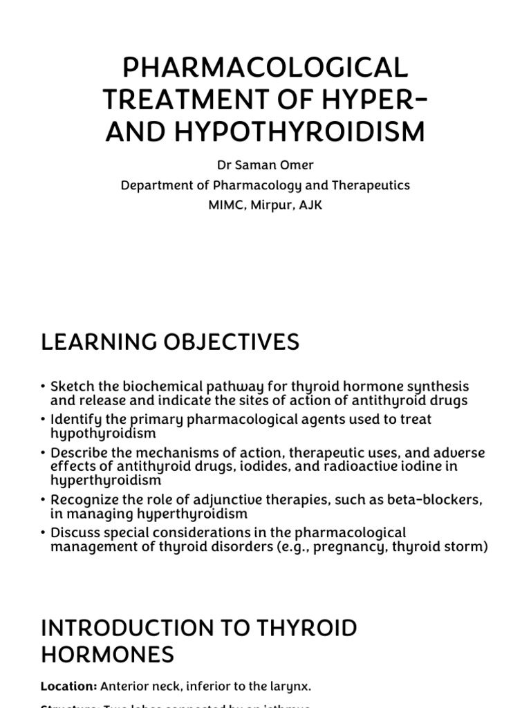 Hypothyroidism Treatment and Management | PDF | Thyroid Stimulating ...