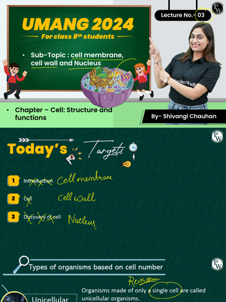 Cell Structure and Functions for 8th Grade | PDF | Cell (Biology ...