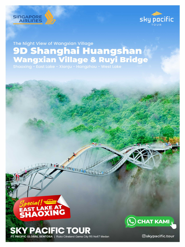 9d New Shanghai Huangshan (03nov - Itenary) | PDF
