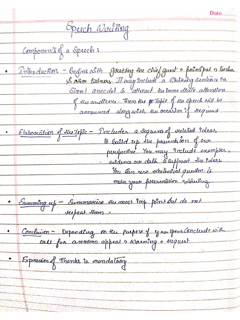 Speech Writing | PDF