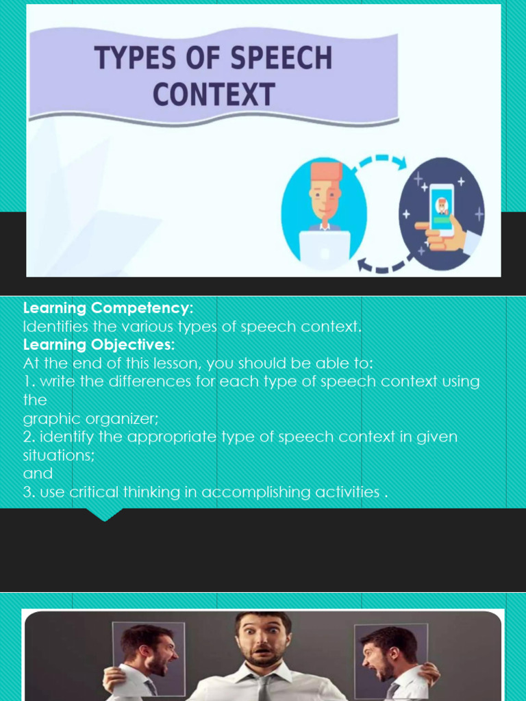 Types of Speech Context Explained | PDF
