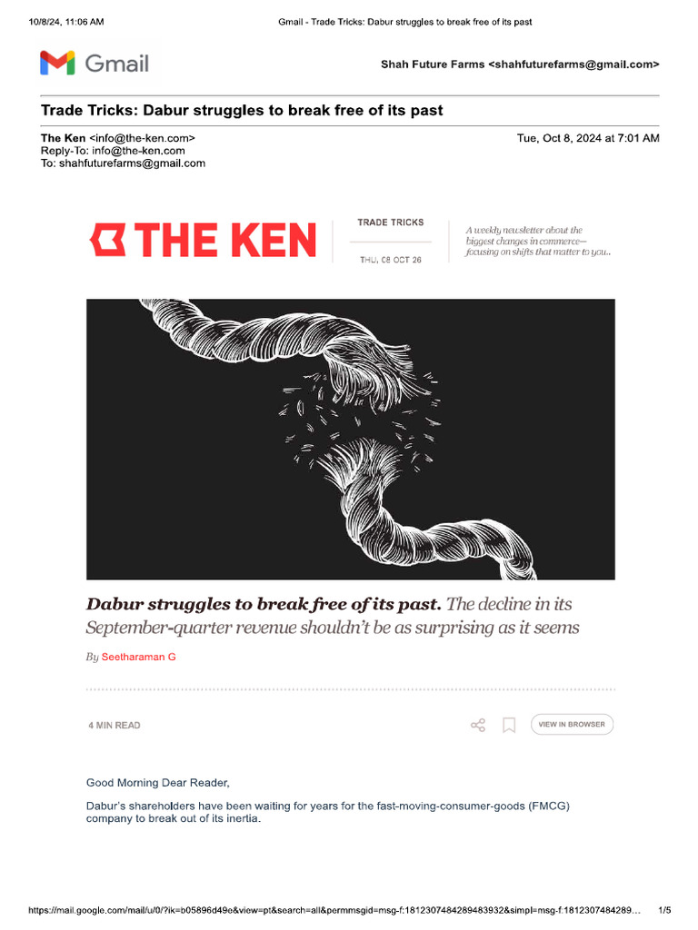 Ken - Dabur Report | PDF