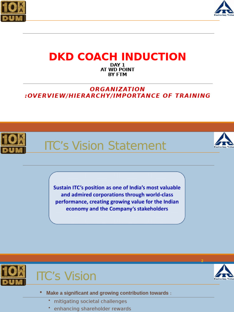 ITC FMCG Coach Induction Overview | PDF | Business | Business Economics