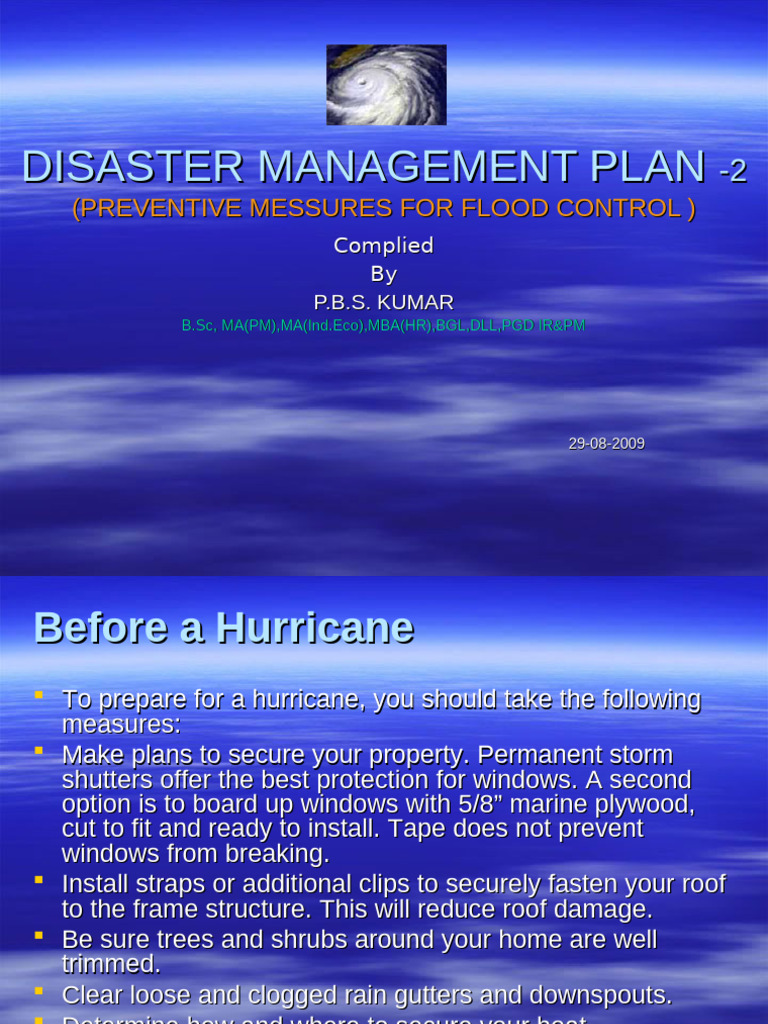 Flood Control Disaster Management Guide | PDF | Tropical Cyclones | Flood