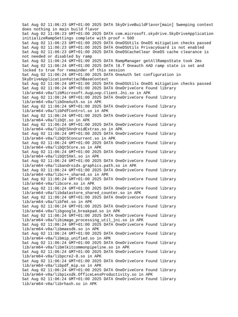 OneDrive Library Initialization Log | PDF | Computer File | Thread ...