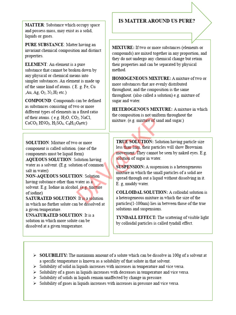 Understanding Matter and Its Properties | PDF | Mixture | Solubility