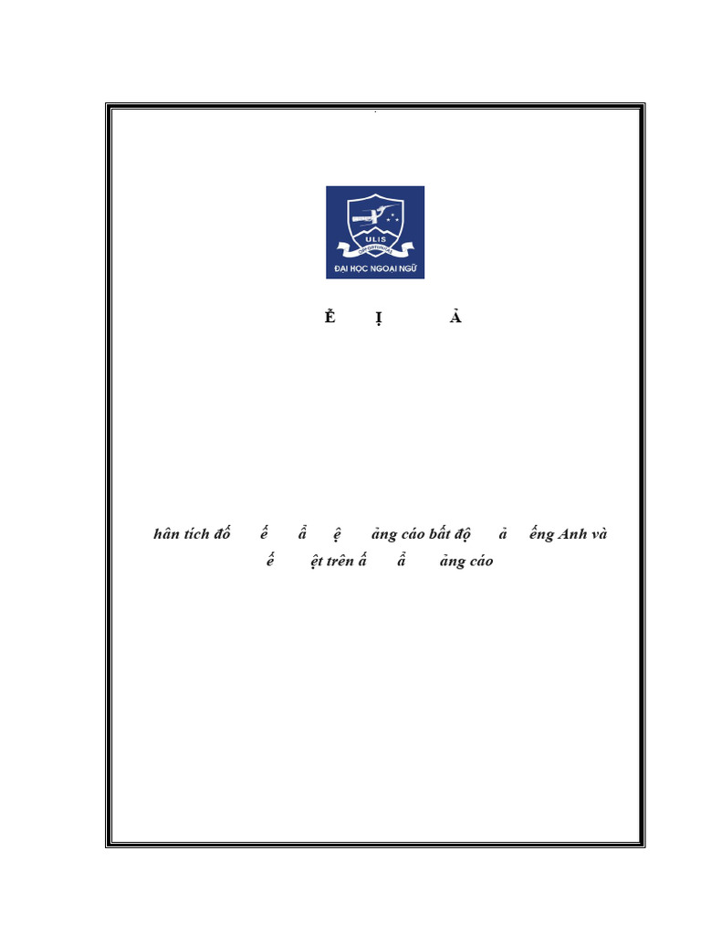 A Contrastive Analysis of English and Vietnamese Real Estate Adertising ...