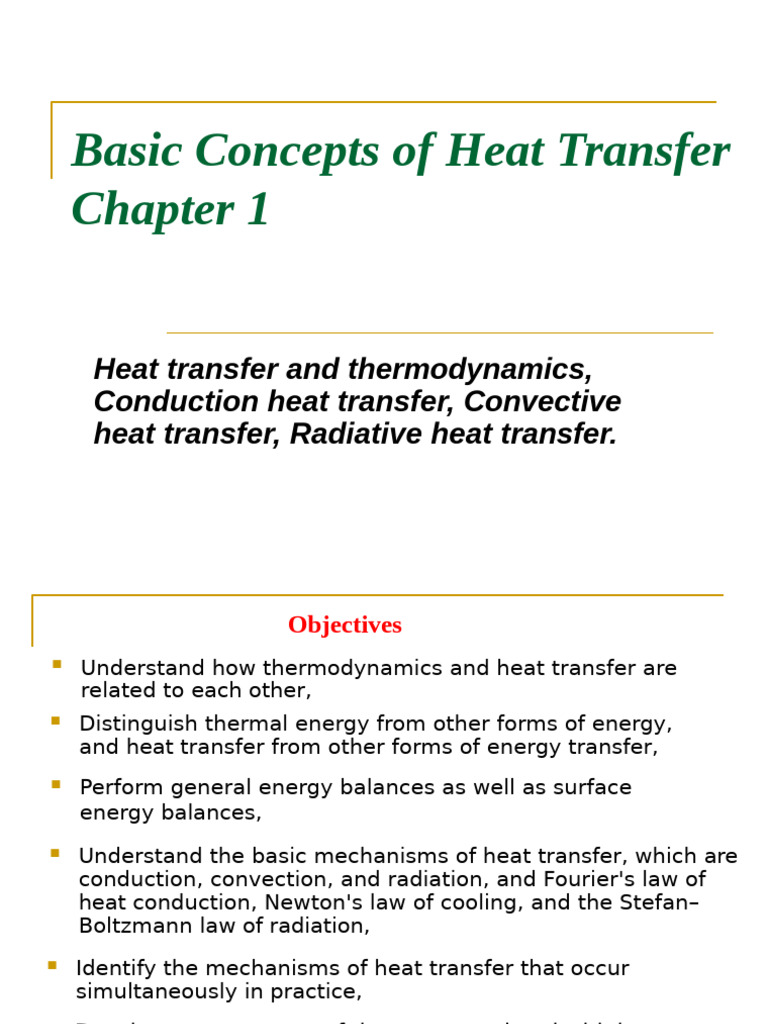 Fundamentals of Heat Transfer Concepts | PDF | Heat Transfer | Heat