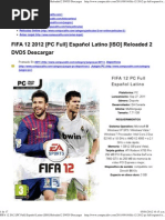 Download FIFA 12 2012 PC Full Espaol Latino ISO Reloaded 2 DVD5 Descargar by idesat SN89662117 doc pdf