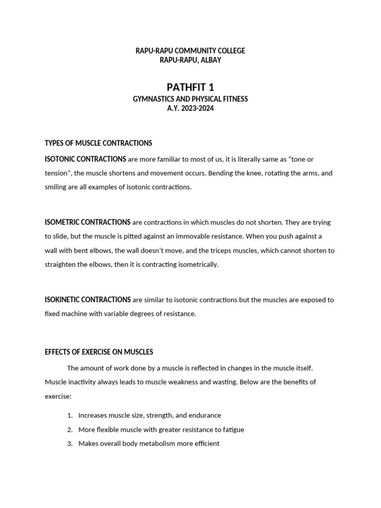 Pathfit 1 Task 1 Video Recording Of Body Movement Pdf Anatomical