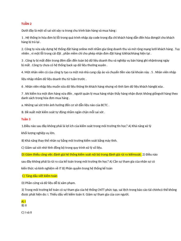 full TN kiểm 2 | PDF
