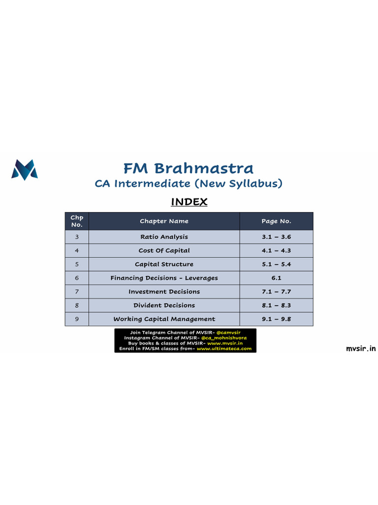FM Brahmhastra Summary MVSIR | PDF