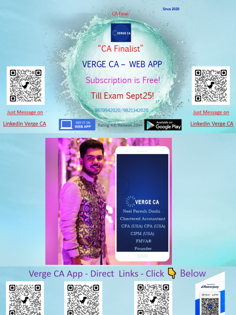 Verge CA: Free Study App for CA Exams | PDF