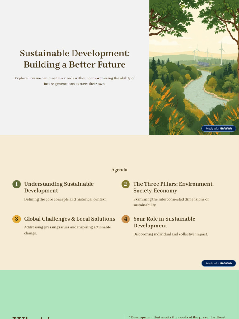 Sustainable Development for Future Generations | PDF | Sustainability ...