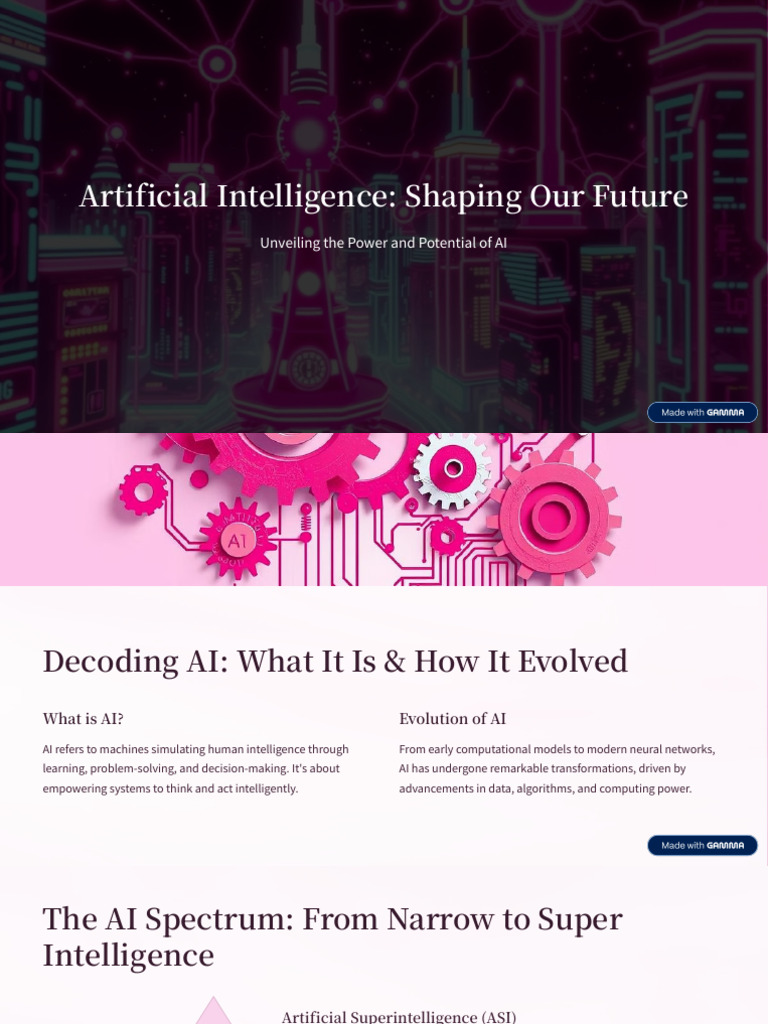 Artificial Intelligence Shaping Our Future | PDF | Artificial ...