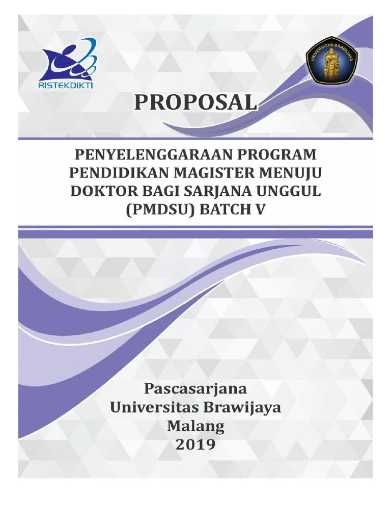 Proposal PMDSU Batch V Universitas Brawijaya | PDF
