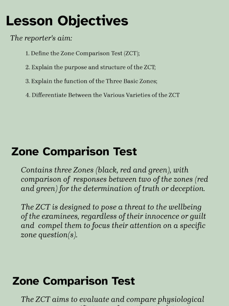 Understanding the Backster Zone Test | PDF | Cognition | Human ...