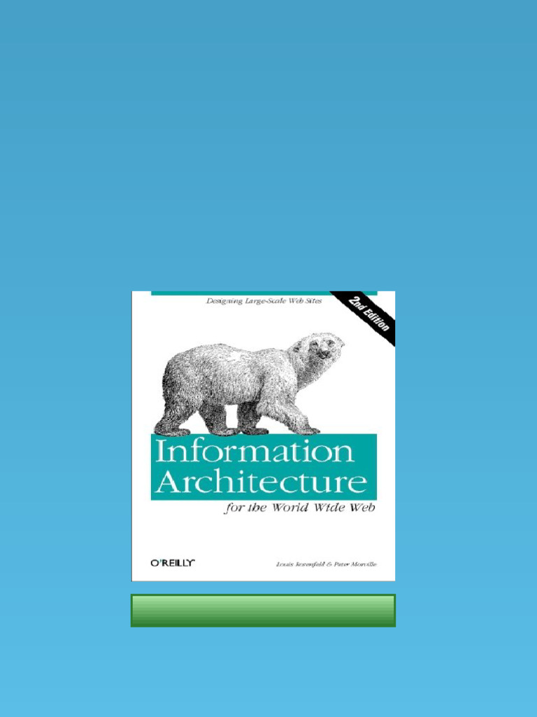 (Ebook) Information Architecture for the World Wide Web: Designing ...