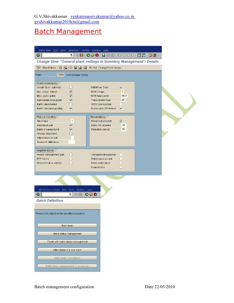 Batch Management | PDF | Business