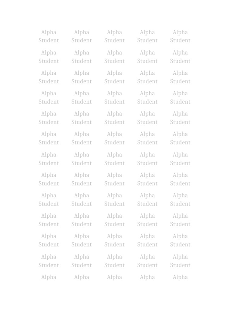 Alpha Student Overview | PDF
