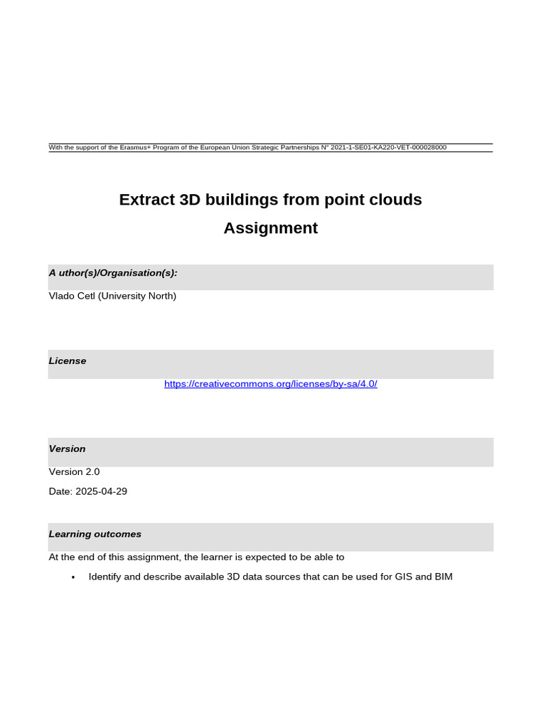 Extracting 3D Buildings from Point Clouds | PDF | Lidar | Computing