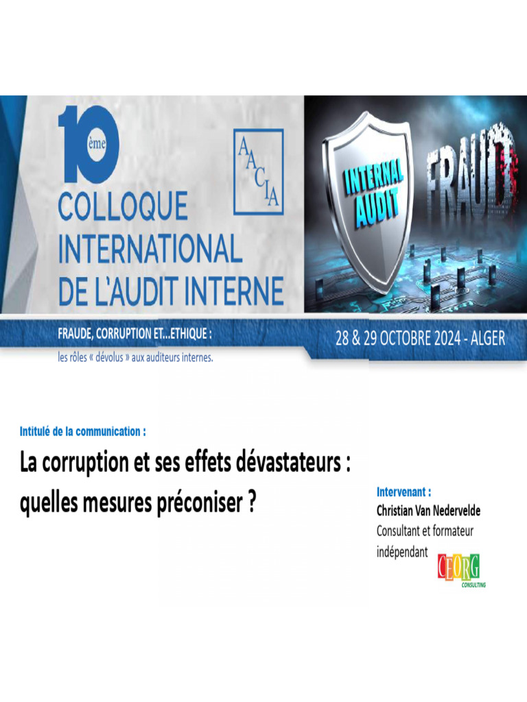 Mesures contre la corruption en entreprise | PDF | la corruption | Business