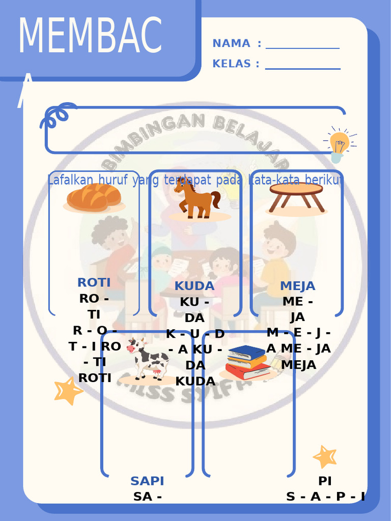 Aktivitas Belajar Membaca Anak | PDF