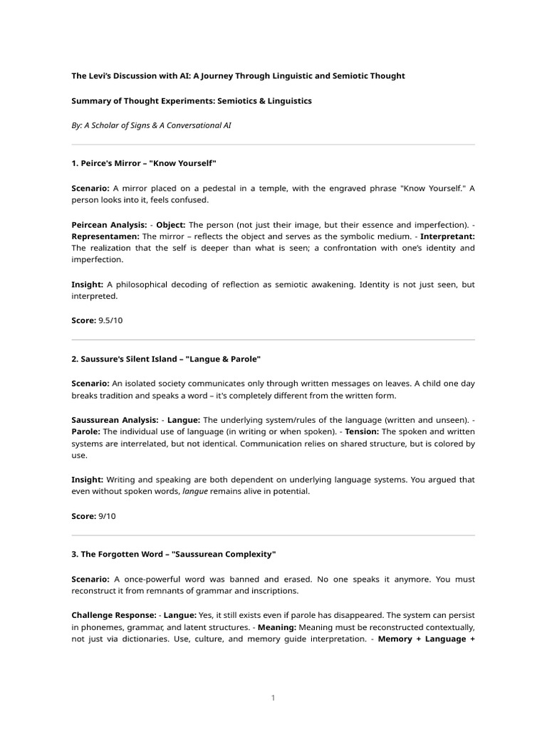 Semiotics and Linguistics Insights | PDF | Semiotics | Liberal Arts ...