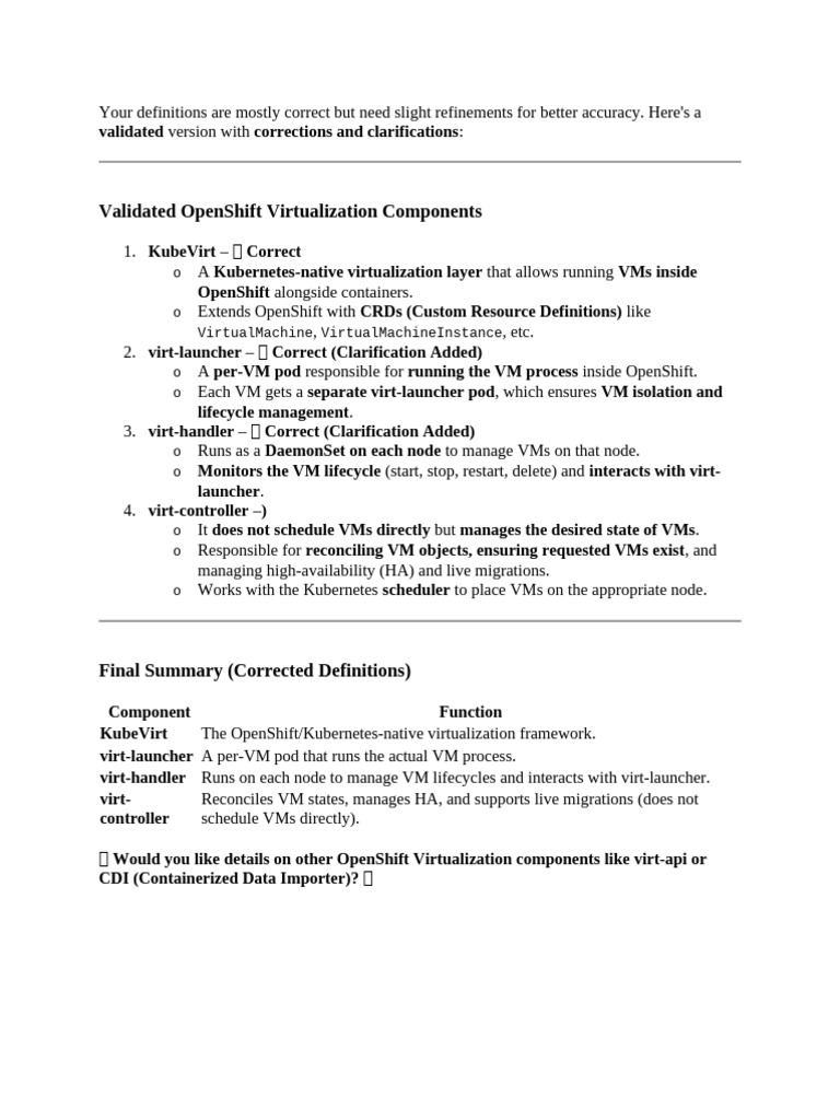 VM Virualization Components | PDF