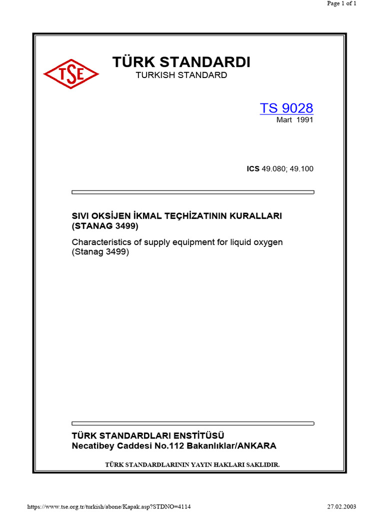 TS 9028 | PDF