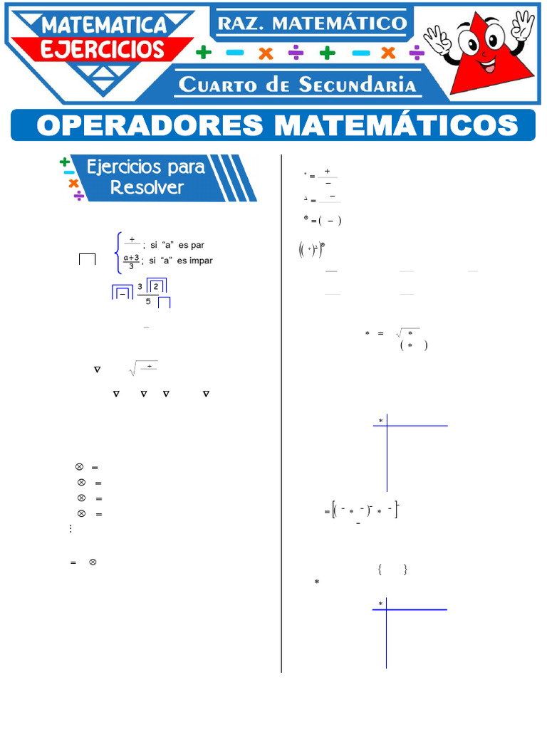 Ejercicios de Matemáticas y Operaciones | PDF