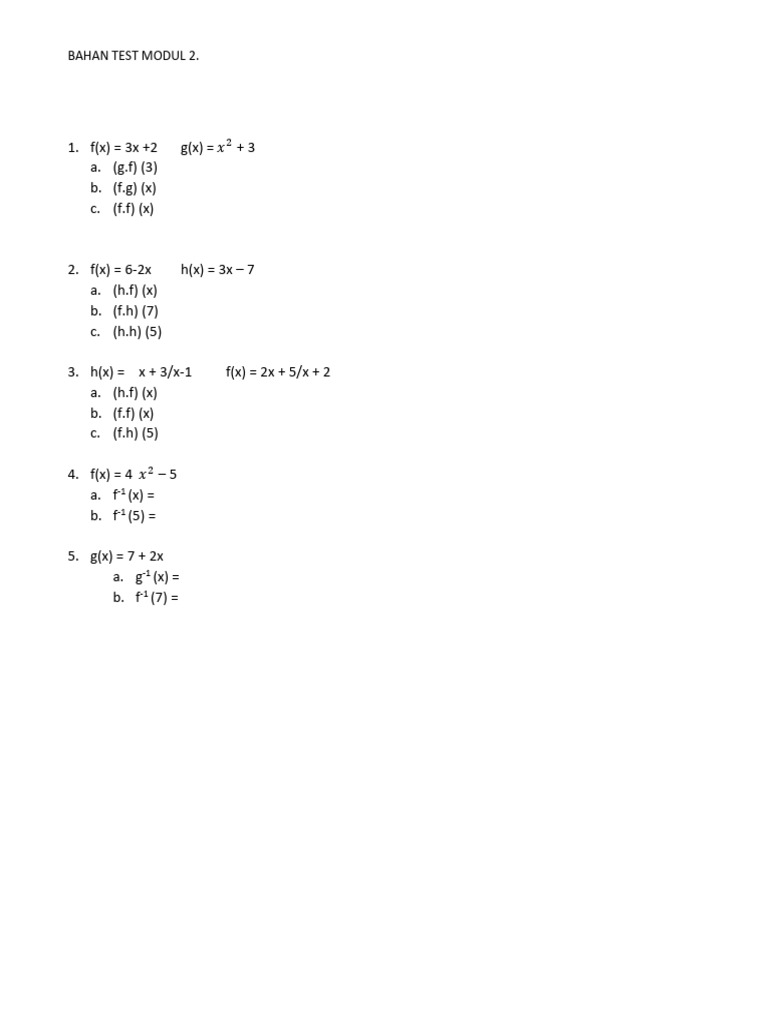 Bahan Test Modul 2 Kelas C Matematika | PDF