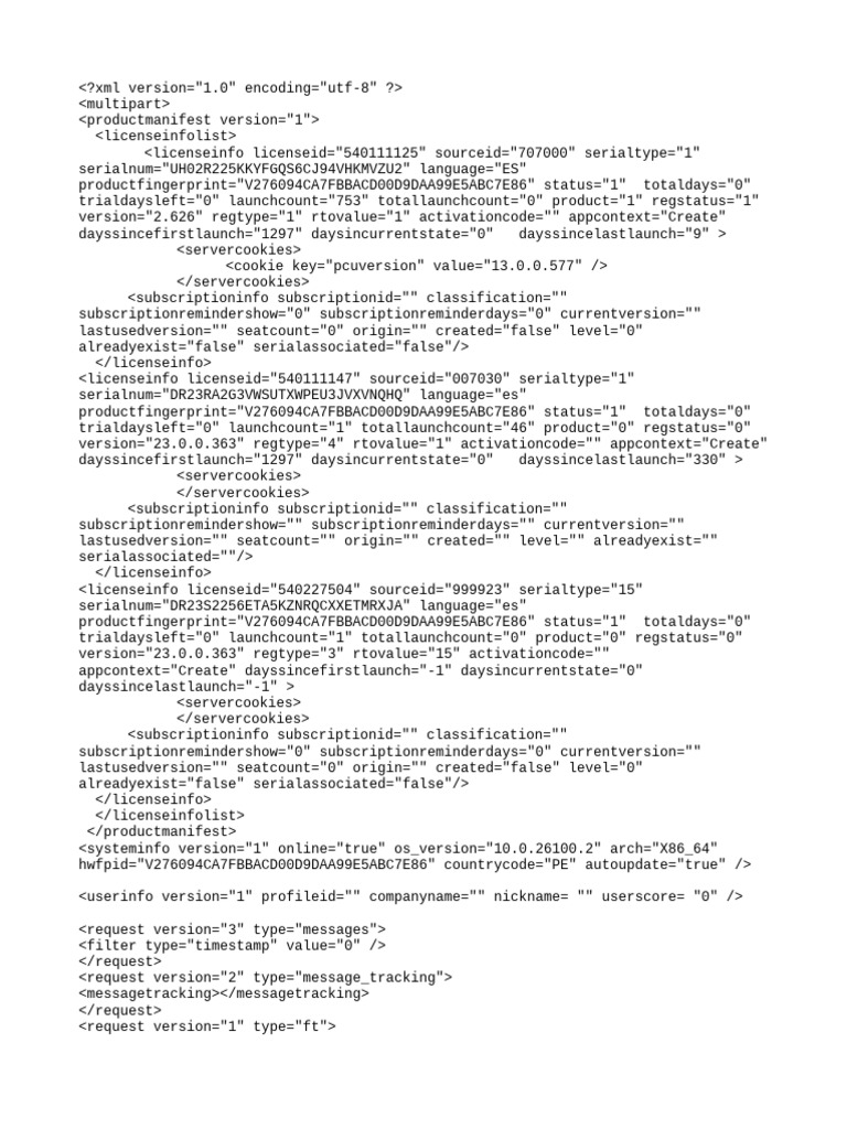 License and System Info Overview | PDF