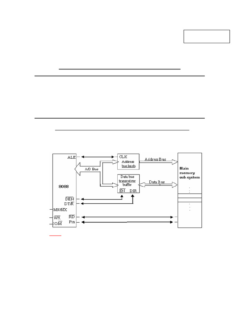 8088/8086 Memory Interface Overview | PDF | Central Processing Unit ...
