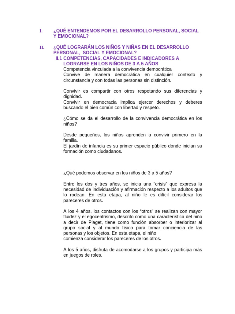 Desarrollo Emocional y Social Infantil | PDF | Las emociones | Empatía