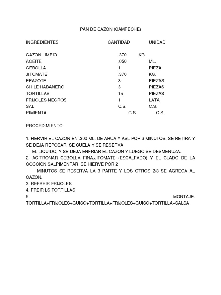 Recetario de Mexicana Regional | PDF | Cocina de las Americas | Cocina ...